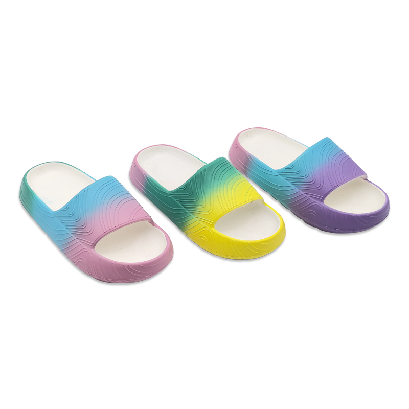 Women's EVA Slippers Cute Slippers Tri Color Gradient Home Classic For Girls