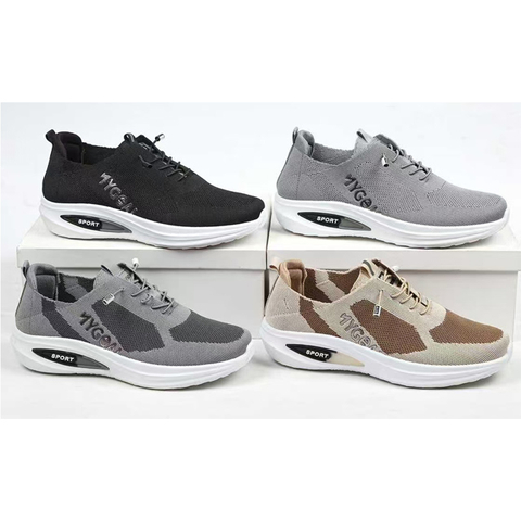Men's Injection Mesh Sneakers Thick Soled Casual Sport Shoes