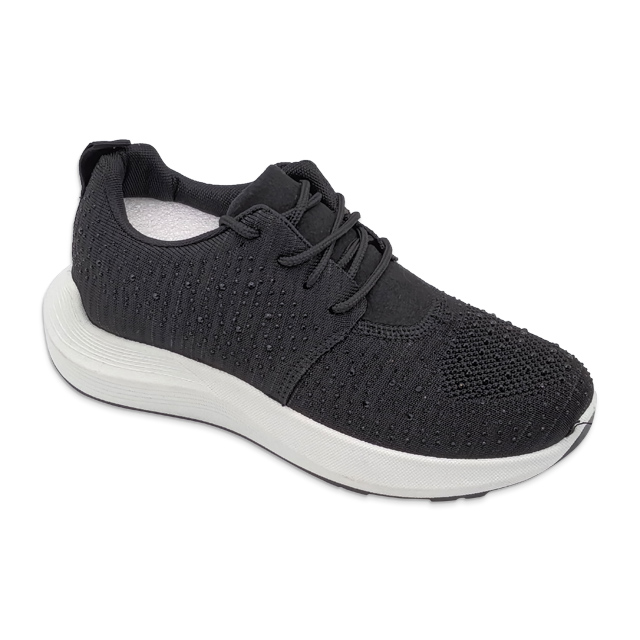 Women's Injection Shoes Flying Knitted Sneakers Breathable Mesh Casual