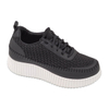 Injection Sneaker Print Shoes For Woman Lace-up Platform Chunky Walking Shoes