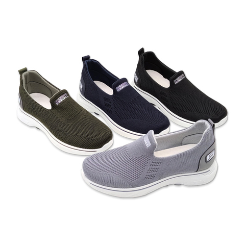 Men's Injection Shoes Fly Woven Casual Thick Soled Walking Shoes