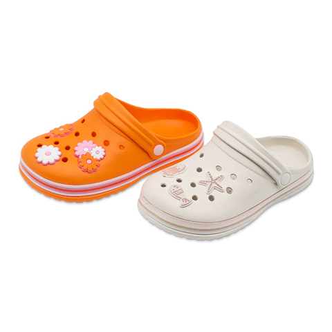 Kid's Platform Garden Shoes Solid Color Indoor And Outdoor Non Slip Slippers
