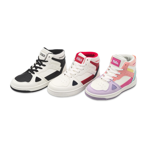 Kid's Trending Footwear Colorful Thick Bottom Lace-Up Walking Sports Shoes