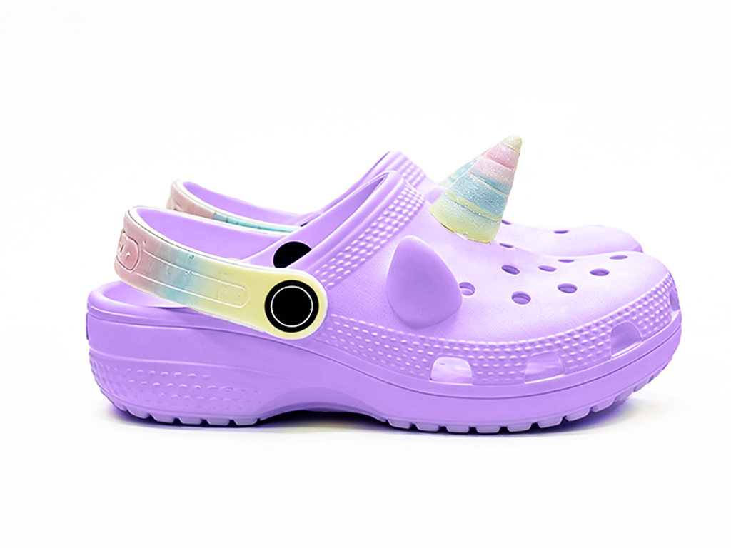 Children's EVA Shoes Multi Color Waterproof Unicorn Decoration Clogs