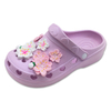 Slippers EVA Clogs Shoes for Women Garden Shoes Heart Shaped Design with Cherry Blossom Decoration on The Shoe Upper