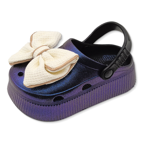Children‘s EVA Shoes Thick Bottom Outdoor Summer Soft Beach Shoes for Girls Children Sandals with A Large Bowknot