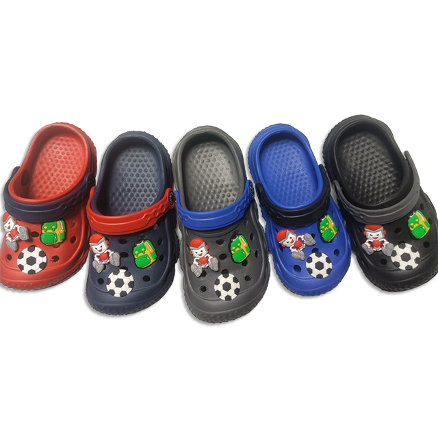 Breathable Eva Children Shoes with Cartoon Design Rubber Patch Around The Upper