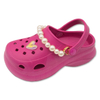 EVA Fashion Garden Shoes Girls Soft Non-Slip Slippers with Pearl Chain For Girls