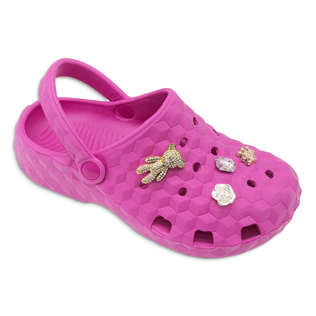 Women’s EVA Garden Shoe Candy Color Fashion Girl Slippers With Shoe Upper Decoration