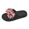 Children's EVA Shoes Solid Color Sole Waterproof Colorful Bead Decoration Slippers