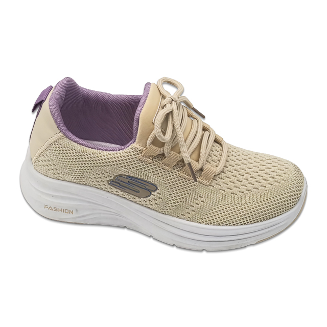 Women Casual Shoes Mesh Lace Up Breathable Sneakers Daily Walking Shoes For Women Two-tone Colors