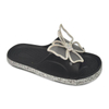 Women's EVA Slippers Shining Colorful Soles Sandal Summer Solid Color Slippers with Butterfly Decoration