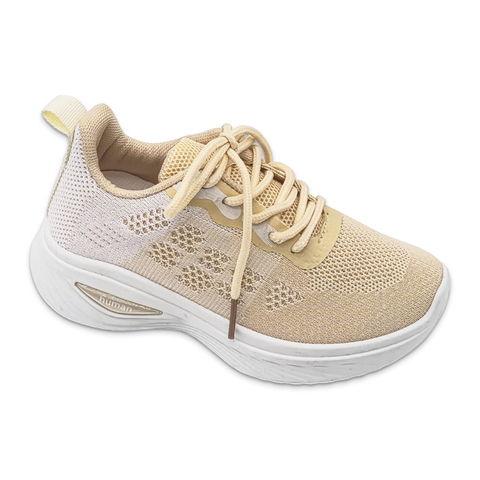 Kid's Injection Shoes Knitted Outdoor Breathable Shoes Casual Gradient Sports Thick Soled Shoes