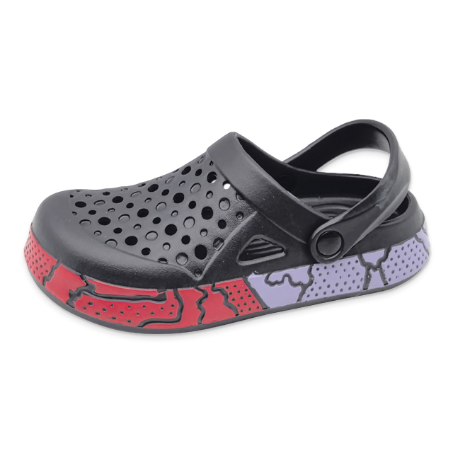 Men's EVA Shoes Contrast Color Sole with Pattern Waterproof Garden Shoes
