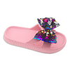 Kids EVA Slippers Cute Shining Bowknot Accessories Slippers Solid Color Home Classic For Girls
