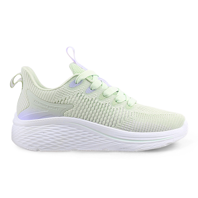 Women's Shoes Breathable Fly Weaving Running Shoes Thick Bottomed Lightweight Soft Sports Shoes for Female