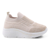 Women's Casual Shoes Fly Knitted Ladies Shoes Mesh Upper Walking Style Shoes