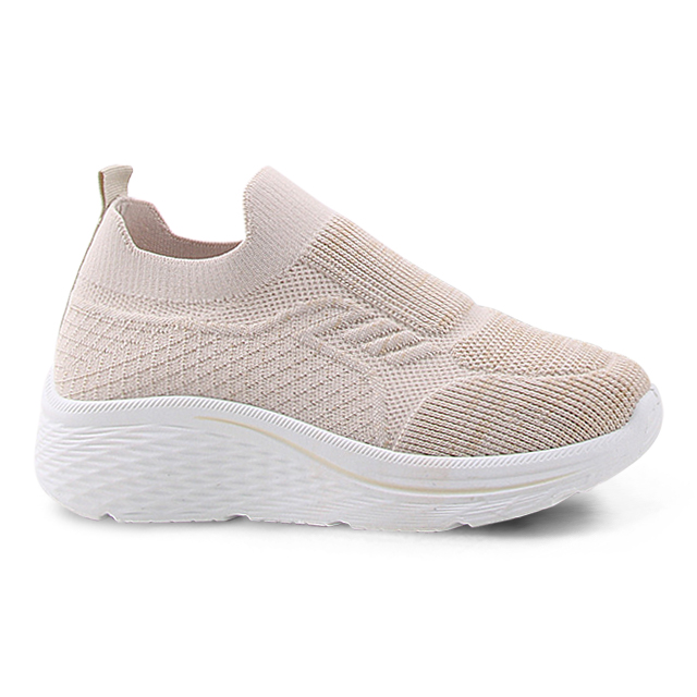 Women's Casual Shoes Fly Knitted Ladies Shoes Mesh Upper Walking Style Shoes
