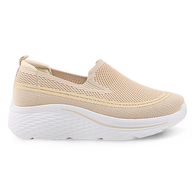 Women’s Injection Shoes Fashionable Sneakers Leisure Flat Solid Color Casual Shoes
