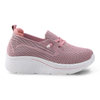 Women's Walking Shoes Breathable Sports Running Flying Knitting Shoes Famale Thick Bottomed Casual Shoes