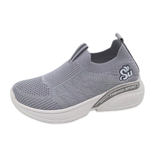 Kid's Injection Shoes Flying Knitted Mesh Casual Shoes