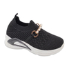 Kid's Injection Shoes Flying Knitted Girls Shoes Mesh Casual with Pearl Decoration