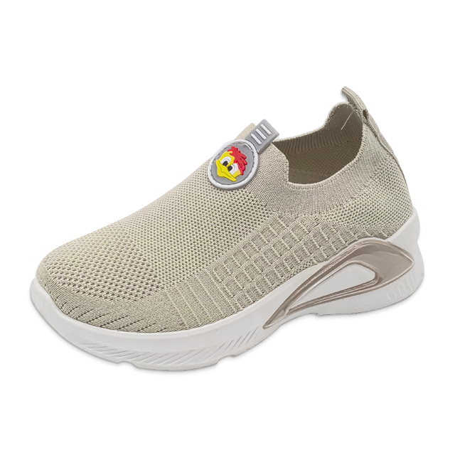 Kid's Injection Shoes Flying Knitted Mesh Thick Soled Fashionable Casual Sneakers