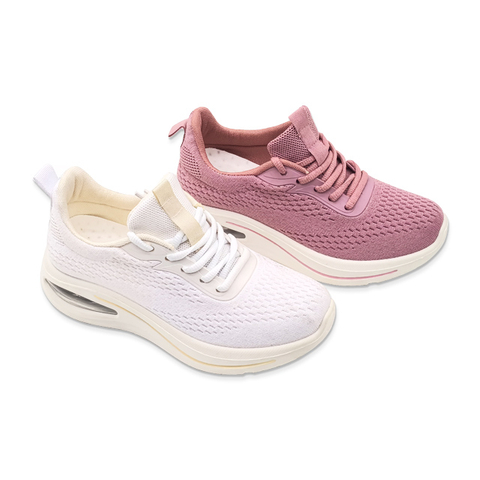 Women's Injection Shoes Solid Colored Sports Shoes Walking Casual Knitted Shoes