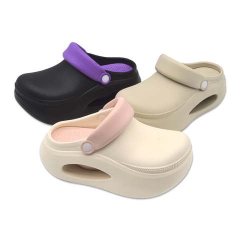Women's EVA Shoes Solid Color Casual Thick And Soft Soled Garden Shoes