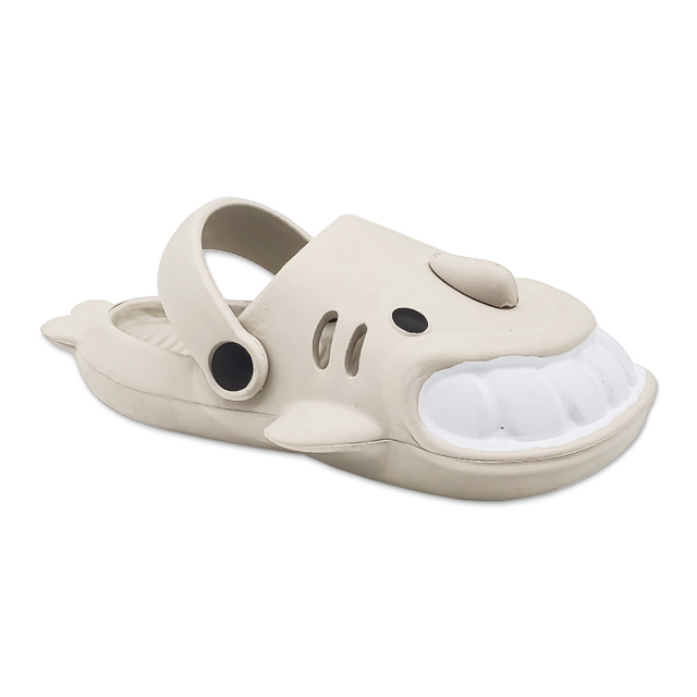 Kid's Funny Slippers Solid Color Cartoon Shark Indoor Slippers