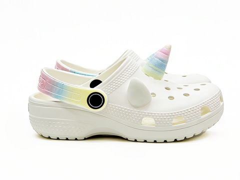 Children's EVA Shoes Multi Color Waterproof Unicorn Decoration Clogs