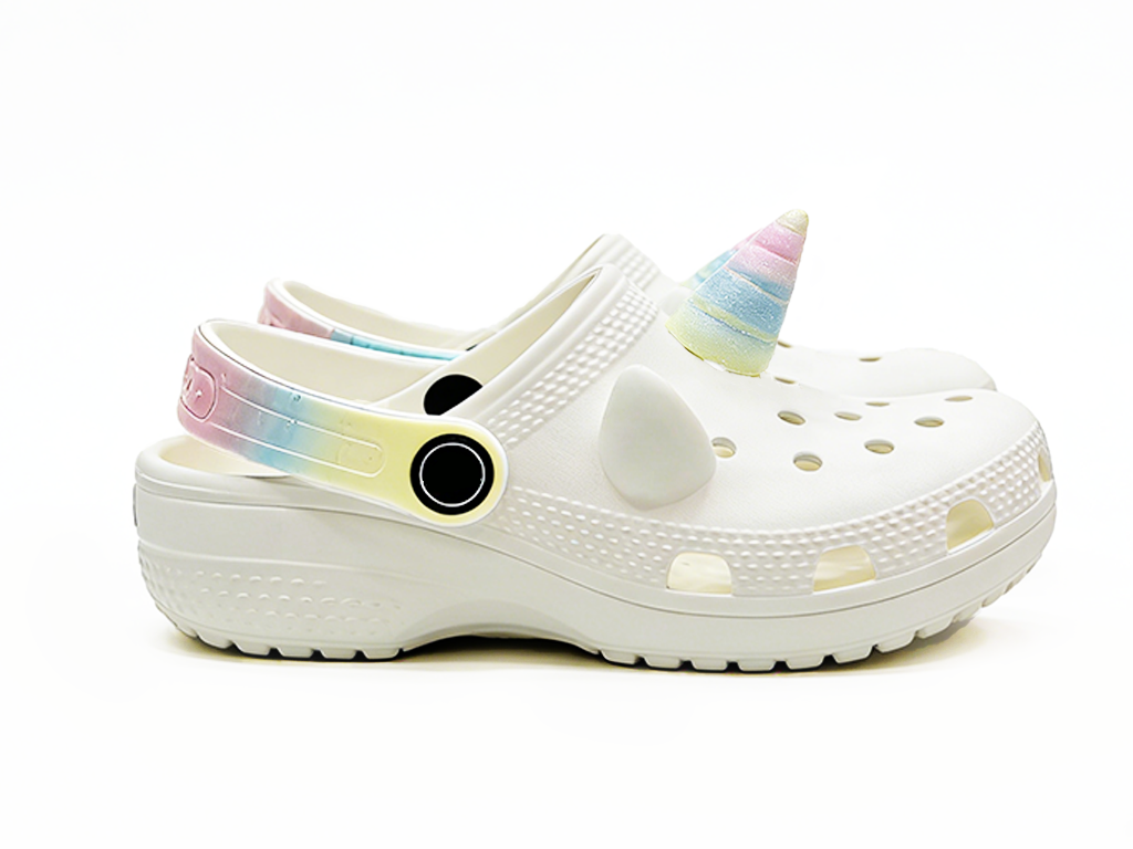 Children's EVA Shoes Multi Color Waterproof Unicorn Decoration Clogs