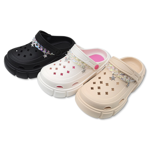 EVA Slippers for Women Softness Walking Shoes with High Soled Vogue Sandals