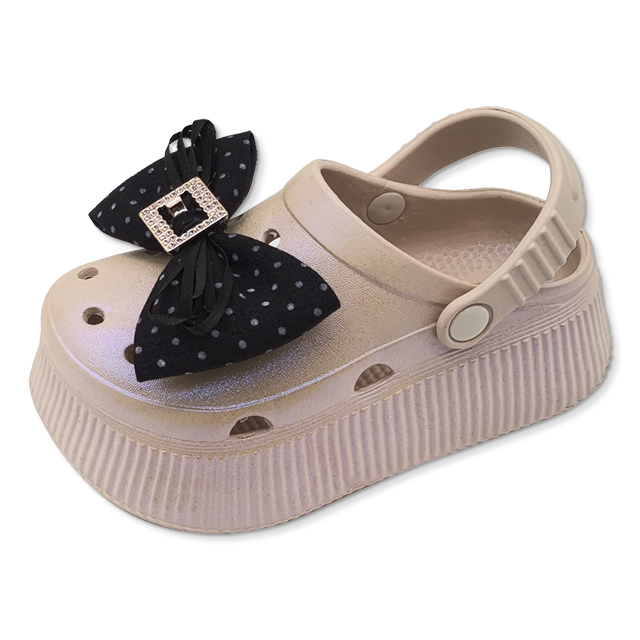 Children‘s EVA Shoes Thick Bottom Outdoor Summer Soft Beach Shoes for Girls Children Sandals with A Large Bowknot