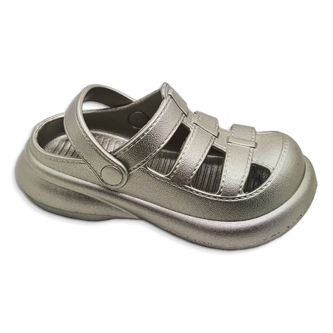 Children's Shoes EVA Summer Beach Shoes Gold And Silver With Reflection