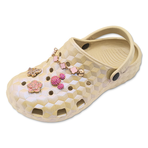 Women’s EVA Garden Shoes for Girls Summer Outdoor Platform Multiple Aurora Colors Slippers With Upper Decoration
