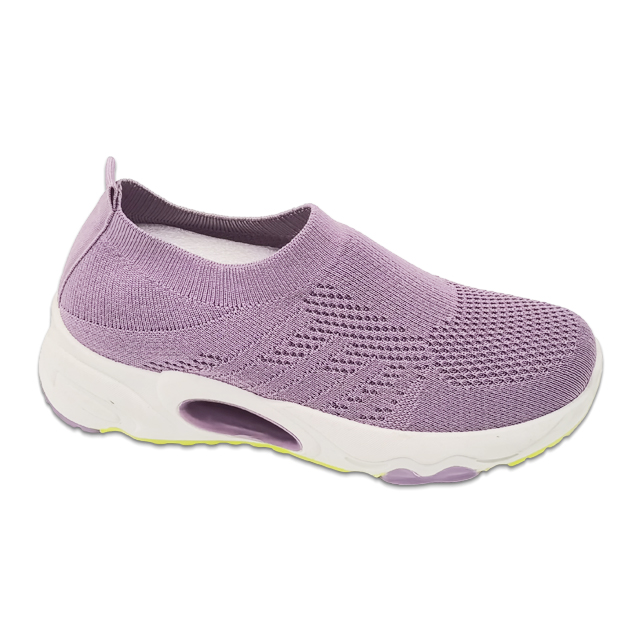 Women Shoes Casual Sneakers Flying Knitting Upper PVC Injection Shoes Solid Color