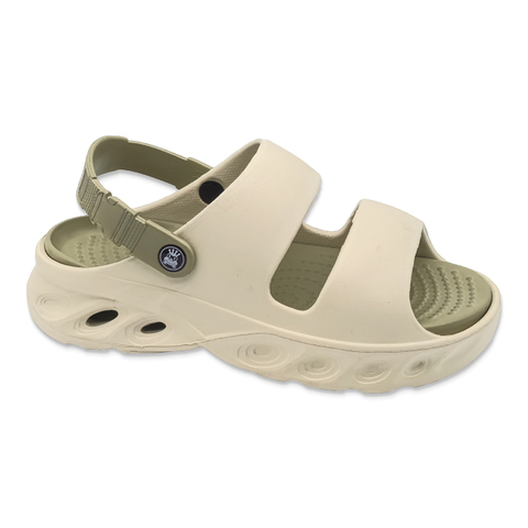 Men's EVA Beach Sandals Open-toe Shoes with Soft-soled Summer Two-tone Shoes