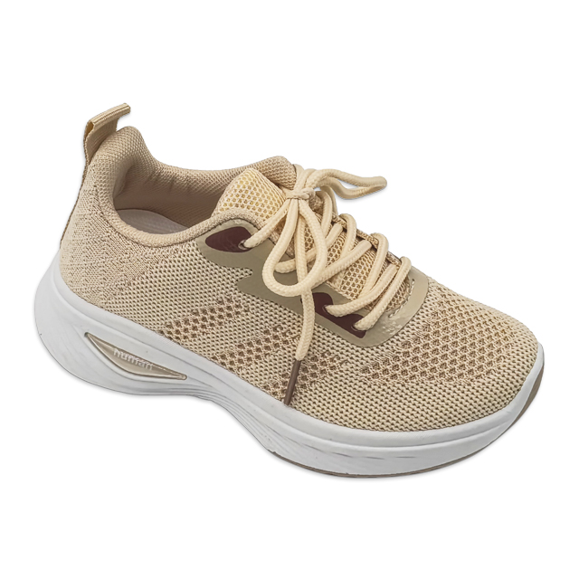 Kid's Injection Shoes Knitted Outdoor Mesh Sports Soft Sole Running Shoes for Boy And Girls Casual Two-tone Thick Soled Shoes