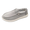 Flying Knitting Soft Sole Mens Loafer Shoes Solid Color Casual Simple Mature Style Gentleman Retro