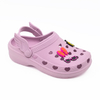 EVA Summer Sandals Women's Clogs Heart Shoe Hole Girls Cute Garden Shoes Outdoor Shoelaces with Small Wings