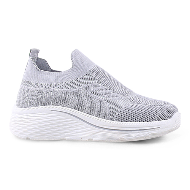 Women's Casual Shoes Fly Knitted Ladies Shoes Mesh Upper Walking Style Shoes