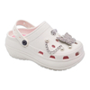 Women's EVA Fashion Slippers Thick-soled Shoes with Pearl Butterfly Decoration
