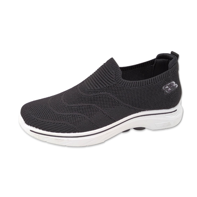 Men's Injection Shoes Fly Woven Non-slip Casual Thick Soled Walking Shoes