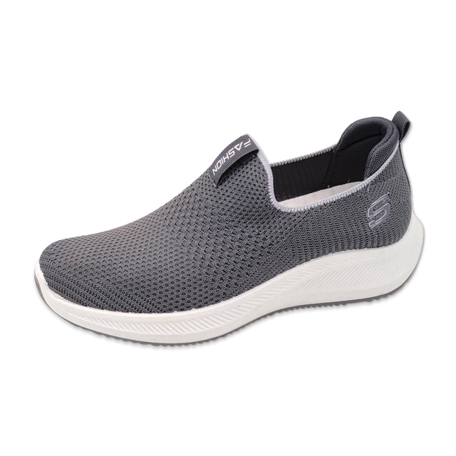 Men's Injection Shoes Fly Woven Non-slip Casual Lace-up Walking Shoes