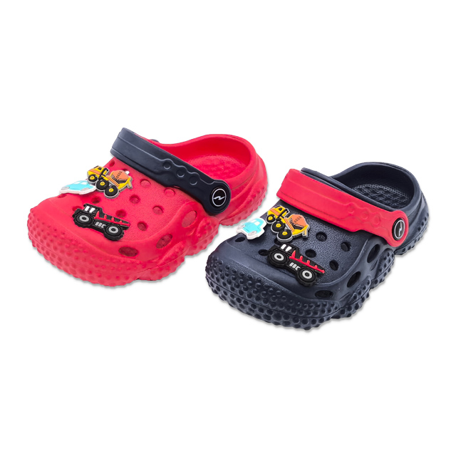 Children's EVA Slippers Bottom of Tire Shoes with Car Decoration