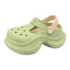 Women's EVA Garden Shoes outside Wear Anti-slip Thick Soled Contrast Color Shoes