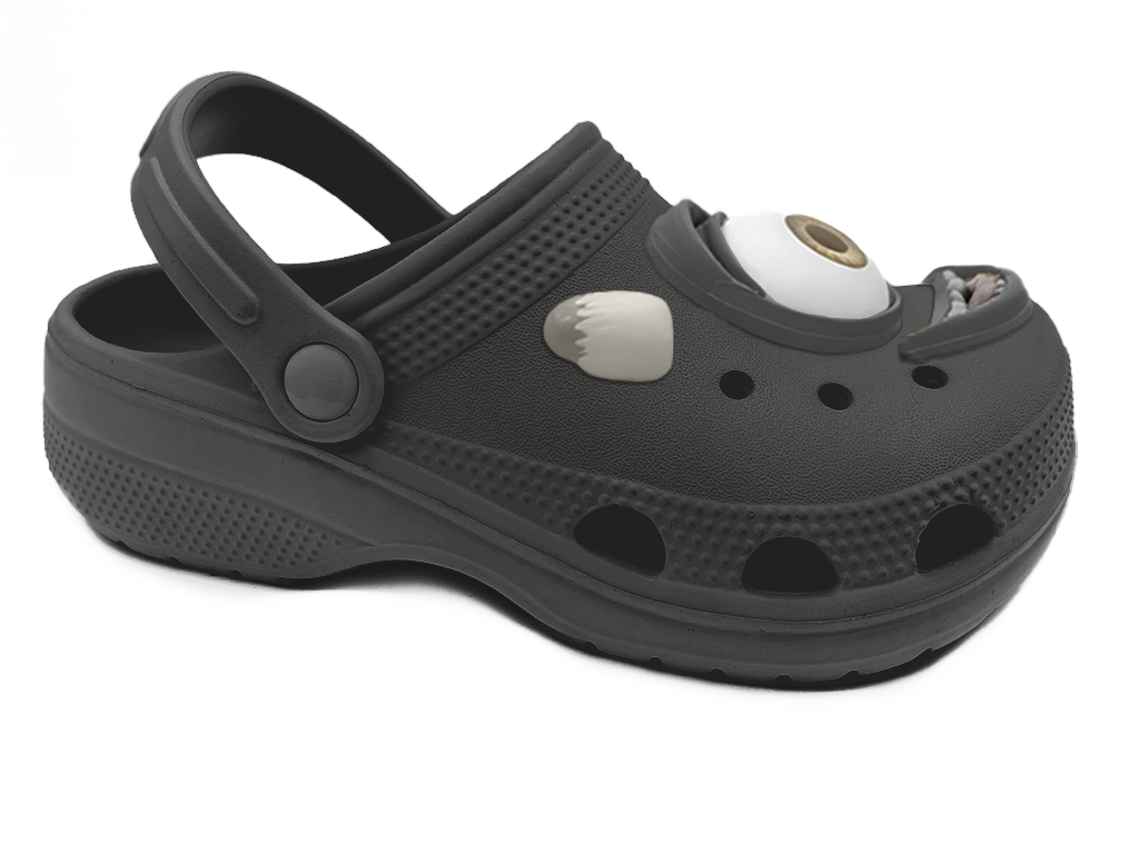 Children's EVA Shoes Multi Color Waterproof Fun Eyeball Decoration Clogs