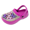 Ladies Soft EVA Garden Shoes Women And Girls Breathable Chunky Eva Clogs with Rhinestone On The Shoes Upper