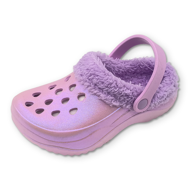 EVA Clogs Shoes Garden Shoes with Glitter Design for Women And Girls Outdoor Suitable Winter